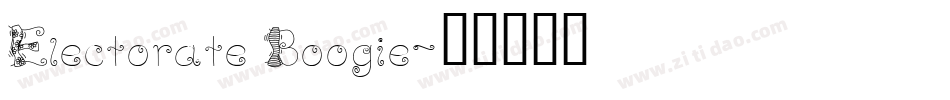 Electorate Boogie字体转换